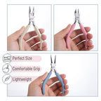 Mr. Pen- Pliers for Jewelry Making, 3 Pack, Chain Nose, Round Nose Pliers Set and Wire Cutter for Beading, Wire Wrapping, Jump Rings, Jewelry Repair, Crafting, DIY - color: Pastel