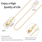 Jewlpire 18k Gold Plated 925 Sterling Silver Chain Necklace for Women, 1.1mm Cable Chains Necklace Thin & Dainty & Sturdy Women's Chain Necklaces, 14/16/17/18/20/22/24 Inches - color: 18K Gold Plated, size: 22 Inch