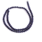 4mm Blue Sandstone Frosted Matte Unpolished Round Spacer Beads for Jewelry Making Strand 15 inch - color: Blue Sandstone, size: 4mm
