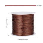 492FT Jewelry Wire 32 Gauge Tarnish-Resistant Copper Beading Wires Roll Bulk for DIY Crafts Jewelry Making, Red Brown - color: Red Brown, size: 0.2mm