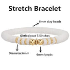 12pcs Friendship Bracelets Beaded Bracelets Heishi Bracelet Cute Bracelets Stack Vinyl Clay Disc Bead Surfer Stretch Summer Beach Bracelets For Women Preppy Bracelets - color: B-color 5