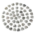 Gerrii 50 Pcs Heart Healing Stone Bulk Quartz Heart Inspirational Stones Gift for Women Love Pocket Polished Natural Energy Balancing Meditation 0.8 Inch(Black Labradorite) - color: Black Labradorite