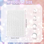 324 Pcs Clear Dewdrop Droplets Stickers Self-Adhesive Round Water Drops Embellishments Flatback Resin Round Craft Beads for DIY Scrapbooking Crafts Card Making Decor Accessories