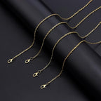 Lemonkey 24 Pack Necklace Chains Bulk,Bronze Plated DIY Cable Link Chains for Jewelry Making 16 Inches - color: Bronze, size: 16inch