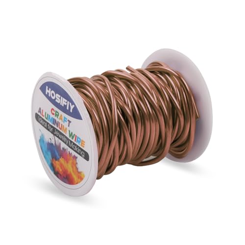 8 Gauge Aluminum Craft Wire, 3mm Jewelry Wire for Jewelry Making Supplies and DIY Metal Craft Art (Bronze, 32 Feet) - color: Bronze, size: 8Gauge 32FT