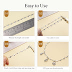 Jabogrii 13 Feet Silver Stainless Steel Jewelry Making Chains Bulk Handmade Heart Chain for Jewelry Making - color: Heart Silver