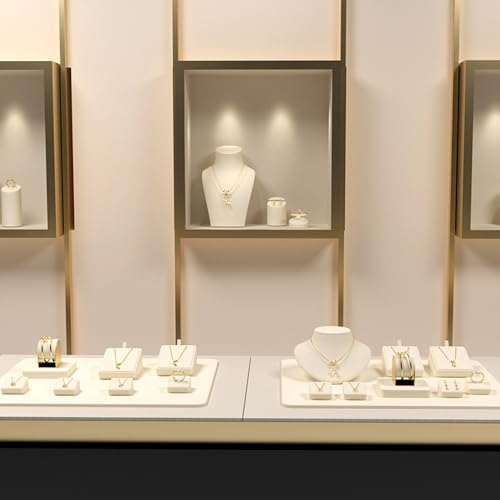 Oirlv Microfiber Ring Display Stand, Compact Jewelry Holder for Retail & Home, Part of a Complete Jewelry Display Set - style: TT16401