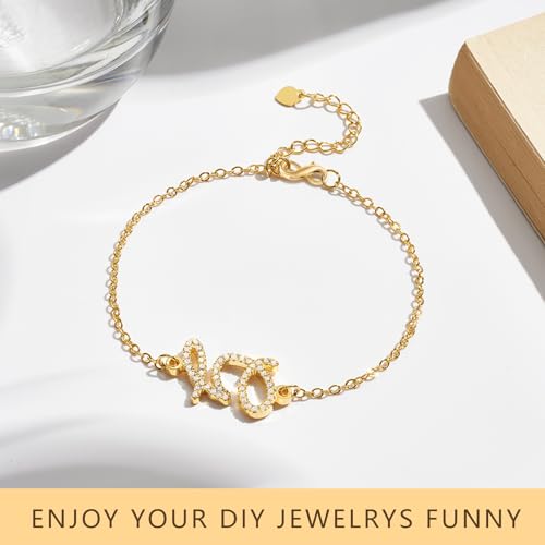 925 Sterling Silver Gold Necklace Extender,Lobster Claw Clasp for Necklaces,Bracelets,14K Gold Plated Chain Extenders and Jewelry Closures for DIY Repair(0.55"x0.24",Gold,1P)