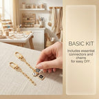 PAGOW 6pcs Keychain Making Kit, Alloy Key Chain Clips with Swivel Snap Hook Key Ring, Gold Purse Chain Bag Charm Extender Chains for DIY Crafts Handbag Jewelry Making - color: gold,6pcs