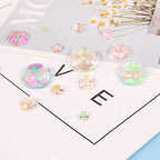 2PCS Cabochon Gem Silicone Mold, Clear Round Silicone Mold for Making Earrings Jewelry Making Crafting Projects - color: round-small