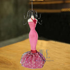 2 PCS Set Jewlery Display Shoe Ring Holder - Mannequin Necklace Display Bracelet Orgaziner (Fuchsia) - color: Fuchsia