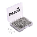 BEADIA Open Jump Rings Platinum 0.6x4mm 1000pcs for DIY Jewelry Making Supplies - color: Platinum, size: 0.6*4mm