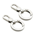 2pcs Double Opening Snap Hooks,Push Gate Snap Hook Metal Swivel Lobster Claw Clasp Purse,Backpack,Bag Strap,Keyring,Phone case (Silver) - color: Silver