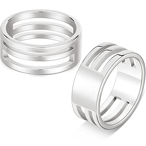 Hicarer 2 Pieces Jump Ring Opening Tools Opening Stainless Steel Jump Split Ring Opener Circle Tool for Jewelry Makers Craft Projects Supplies(Silver) - color: Silver