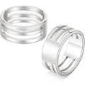 Hicarer 2 Pieces Jump Ring Opening Tools Opening Stainless Steel Jump Split Ring Opener Circle Tool for Jewelry Makers Craft Projects Supplies(Silver) - color: Silver
