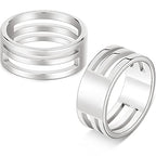 Hicarer 2 Pieces Jump Ring Opening Tools Opening Stainless Steel Jump Split Ring Opener Circle Tool for Jewelry Makers Craft Projects Supplies(Silver) - color: Silver