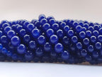 Stone Beads 6mm 140pcs Dark Blue Chalcedony Beads Round Loose Gemstones Beads for Bracelet Necklace Jewelry Making (6mm, 60631 Dark Blue Chalcedony) - color: Dark Blue Chalcedony Beads, size: 6mm