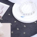 20pcs Split Open End Jump Rings, 18K Copper Plated Locking Circle Clasp Ring, Silver ID 3mm Connector Accessories for Earrings Bracelets Necklaces DIY Crafts Jewelry Making - color: Silver-18K Copper