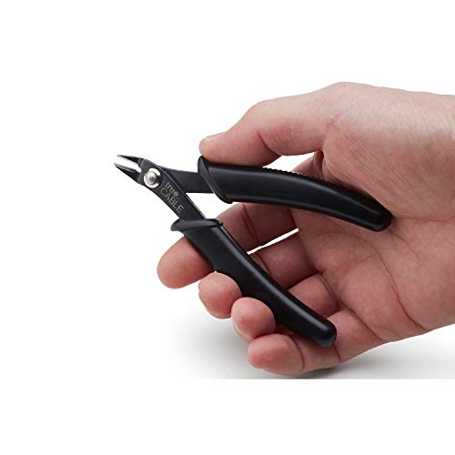 trueCABLE Precision Sharp Flush Cutter, 5 Pack, Wire Cutting Pliers for Ethernet Cable Preparation, Electronics, Jewelry & Crafts, Hardened Carbon Steel with Non-Slip Handle, Cut Wire Up To 16 AWG - style: 5 Pack