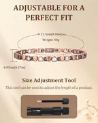 99.99% Pure Copper Magnetic Bracelet for Women, Heart Wire Design Adjustable Jewelry with 3800 Gauss Magnets, Elegant Gift Box - color: Copper Heart