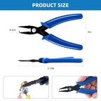 URSKYTOUS Split Ring Pliers Jewelry Making Tools Jump Ring Opener Tool Keychain Pliers for Opening Split Rings Jump Rings Jewelry Plier for Bracelet Fishing Beading DIY Craft Jewelry Making Supplies - color: Rh Blue