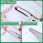 Flat Nose Pliers 5 Inches Mini Duck Bill Pliers Chain Nose Pliers Smooth Jaw Pliers Flat Nose Jewelry Pliers Precision Jewelry Making Hand Tools for Jewelry Making Wire Bending - style: Flat Nose Pliers
