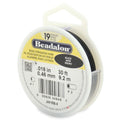 Beadalon 19 Strand Stainless Steel Bead Stringing Wire, .018 in / 0.46 mm, Black, 30 ft / 9.2 m - color: Black, style: .018 in / 0.46 mm, 30 ft / 9.2 m