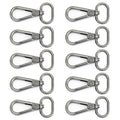 CRAFTMEMORE Snap Hook Swivel Push Gate Lobster Clasps Fashion Clips Purse Making FS10 Pack of 10 (Gunmetal, 3/4 Inch) - color: Gunmetal, size: 3/4 Inch