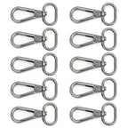 CRAFTMEMORE Snap Hook Swivel Push Gate Lobster Clasps Fashion Clips Purse Making FS10 Pack of 10 (Gunmetal, 3/4 Inch) - color: Gunmetal, size: 3/4 Inch