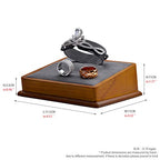 Oirlv Solid Wood Jewelry Display Stand Square Bracelet watch bangle Holder Showcase Jewelry Organizer Display Stand (Grey) - color: Grey Bracelet Holder
