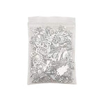 Youdiyla Animal Charms Collection, BULK 100 Mini Small Silver Charms Metal Pendant Craft Supplies Findings for Necklace and Bracelet Jewelry Making (HM289)