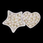FM FM42 500g/700pcs 12mm Pearls with 5mm Big Hole Ivory Simulated Pearl Beads for Crafts - color: 12mm Pearls with 5mm Hole, 500g/700pcs