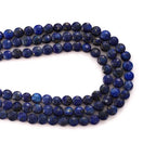 6mm Faceted Natural Lapis Lazuli Stone Beads Coin Disc Gemstone Spacer Beads for Jewelry Making DIY Bracelet Necklace - color: Lapis Lazuli
