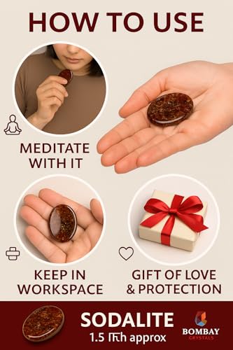 Garnet Worry Stone – Natural Polished Thumb Palm Stone for Energy, Passion & Grounding – Pocket Crystal for Focus & Inner Strength - color: Garnet