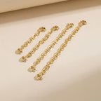 FAMARINE Gold Silver Necklace Extender Chains for Women - color: gold B