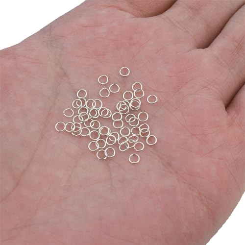 BEADIA 925 Sterling Silver Jump Rings 0.4x3mm 200pcs for Jewelry Making Findings - size: 0.4x3mm