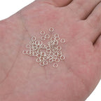 BEADIA 925 Sterling Silver Jump Rings 0.4x3mm 200pcs for Jewelry Making Findings - size: 0.4x3mm