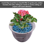 Amazing Gemstone Turquoise Pre Drilled Crystal Crushed Chips Beads for Bracelets Making, DIY Handmade Natural Healing Crystals (25 Inch Strand) - color: Turquoise