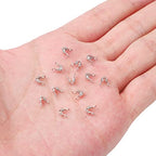 BEADIA Platinum Plated End Caps Non Tarnish 3x6mm 200pcs for Jewelry Making Findings - color: End Caps Platinum, size: 3x6mm