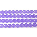 MJDCB Stone Beads 8mm 43pcs Round Lavender Purple Jade Loose Gemstone Bead Charms for Jewelry Making Bracelet Necklace Earring Pendant - color: Lavender Purple Jade, size: 8mm