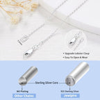 Jewlpire 18k Gold Plated 925 Sterling Silver Chain Necklace for Women, 1.2mm Cable Chain Necklace Thin & Dainty & Sturdy Women's Chain Necklaces 14/16/17/18/20/22/24 Inch - color: 925 Sterling Silver, size: 17 Inch