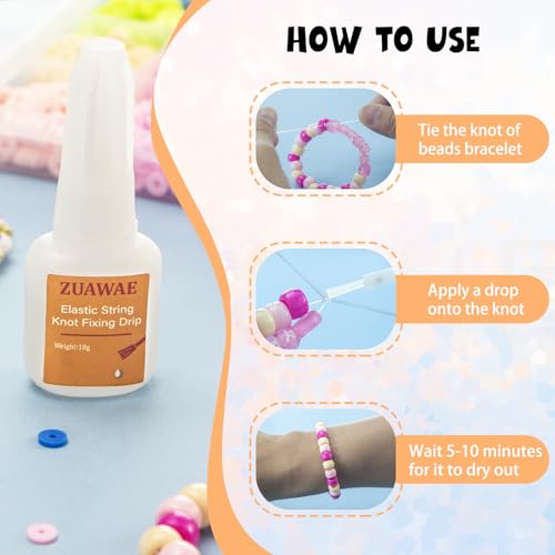 Jewelry Glue for Elastic String - Clear Craft Glue, Bracelet Glue Bracelet Supplies for Rhinestones Crafts, Clay Beads, Fabric, Jewelry Making Kit - color: 1PC Jewelry Glue