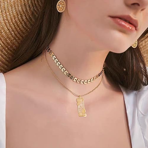 BENECREAT 20Pcs Golden Rectangle Brass Pendants, Hollow Geometric Metal Pendants Frames Open Bezel Charms for DIY Crafts Jewelry Making - color: Rectangle