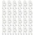 PATIKIL Letter Charm, 50pcs Alphabet Initial Pendant Charm Bulk DIY for Jewelry Making Bracelets Earrings Necklace - style: R