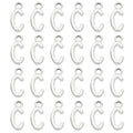 PATIKIL Letter Charm, 50pcs Alphabet Initial Pendant Charm Bulk DIY for Jewelry Making Bracelets Earrings Necklace - style: C