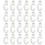 PATIKIL Letter Charm, 50pcs Alphabet Initial Pendant Charm Bulk DIY for Jewelry Making Bracelets Earrings Necklace - style: C