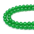 MJDCB Stone Beads Green Jade Round Loose Beads for Jewelry Making DIY Bracelet Necklace (8mm) - color: Green Jade, size: 8mm