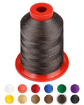 FIVEIZERO Extra Strong Upholstery Thread,Coffee 1000 Meters Bonded Nylon Thread for Denim Leather,Craft,Machine,DIY and Home (1 Pack) CJ - color: Coffee