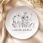 LITTLEBIGGER Birthday Gifts for Women – Jewelry Dish, Friendship Gifts for Women – Christmas Gift – Proverbs 27:9, A Sweet Friendship Refreshes the Soul – Ceramics Jewelry Tray - style: Friendship - A