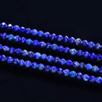 Adabele 15 Inch Natural Blue Lapis Lazuli Healing Gemstone 3mm (0.12 Inch) Tiny Small Faceted Round Loose Beads Stone Spacer (100-110pcs) for Craft Jewelry Making GK3-4 - color: Lapis Lazuli, size: 3mm (0.12") - 15 inch/1 strand